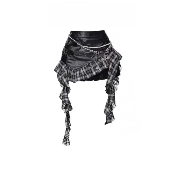 Gentle Welcome Leather Short Skirts Women's