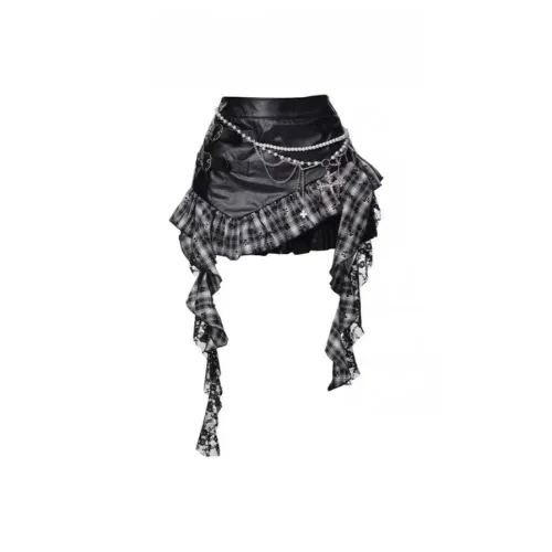 Gentle Welcome Leather Short Skirts Women's