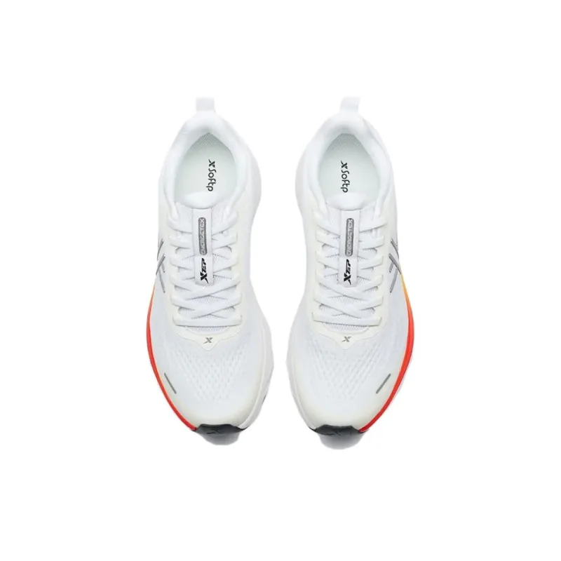 XTEP Breathable And Slip Resistant Low Top Casual Running Shoes Men's Classic White-2