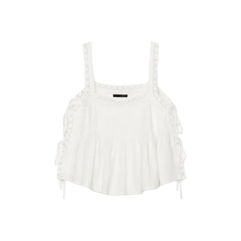 ZARA Camisoles Women's Frosted White-0
