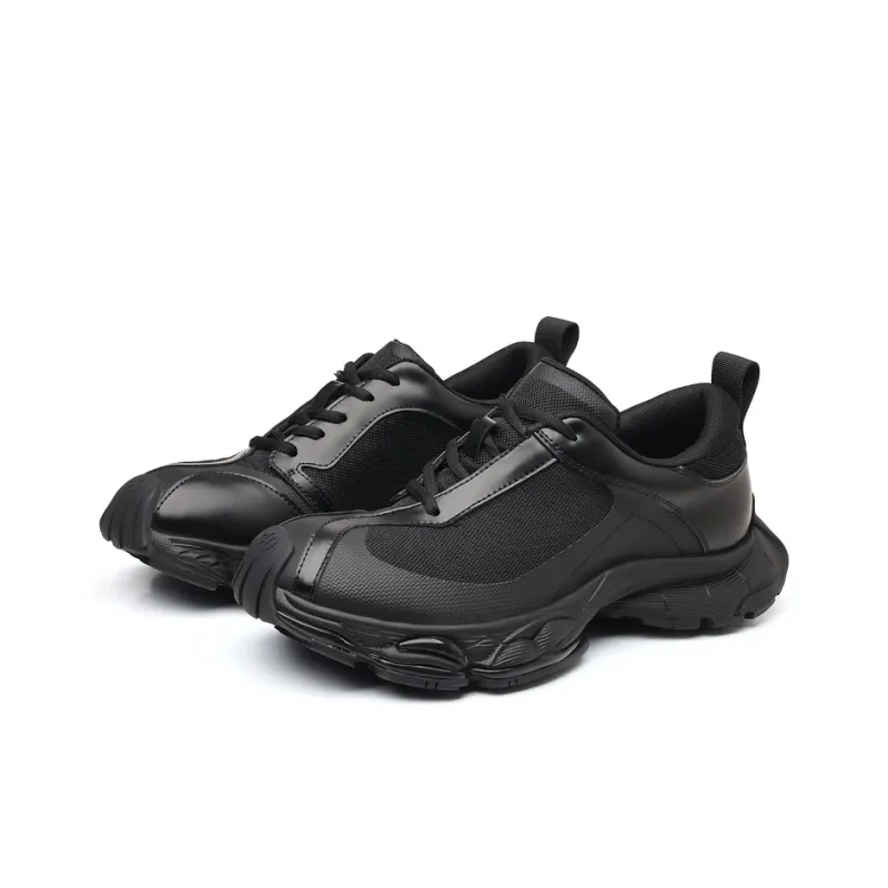 APRHE Slip Resistant, Breathable, Lightweight, Height Increasing Low Top Chunky Sneakers Unisex-12