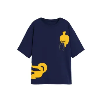 Desigual T Shirts Men Blue
