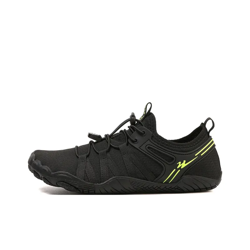 Binary Slip Resistant Quick Dry Lightweight Low Top Outdoor Shoes Unisex Black-0