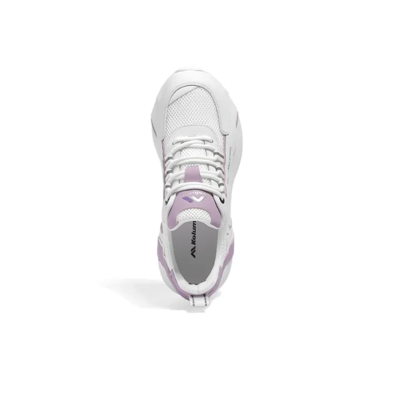 Kolumb Slip Resistant, Breathable, Lightweight Low Top Casual Shoes Women's White Light Purple-3
