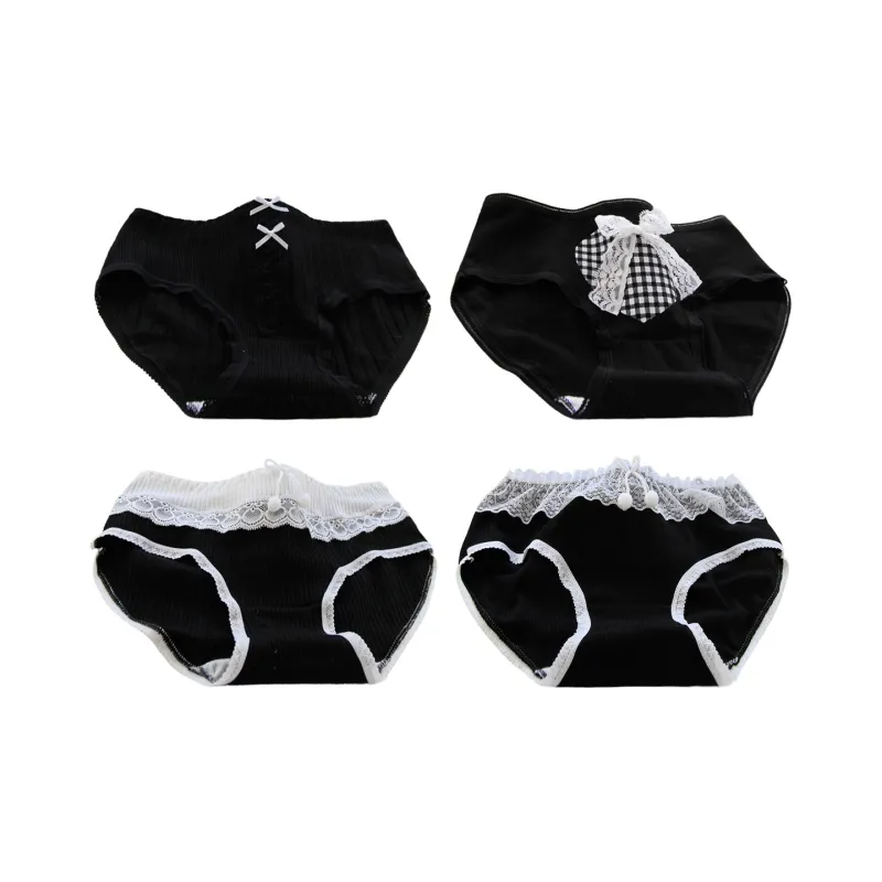 Flowers In Water Underpants Women's 4 Pack-0