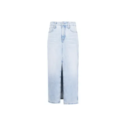 CALVIN backpack SS24 Series Denim Long Skirt Women's Denim Light Blue