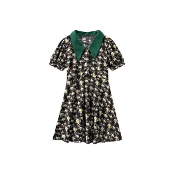 GUOZHEN Short Sleeved Dress Women's