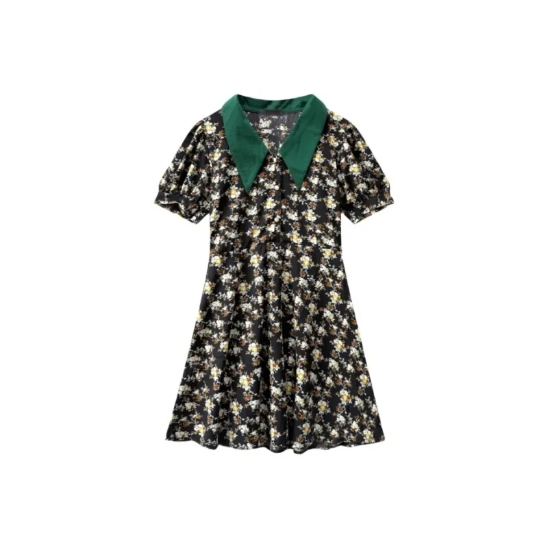 GUOZHEN Short Sleeved Dress Women's-0