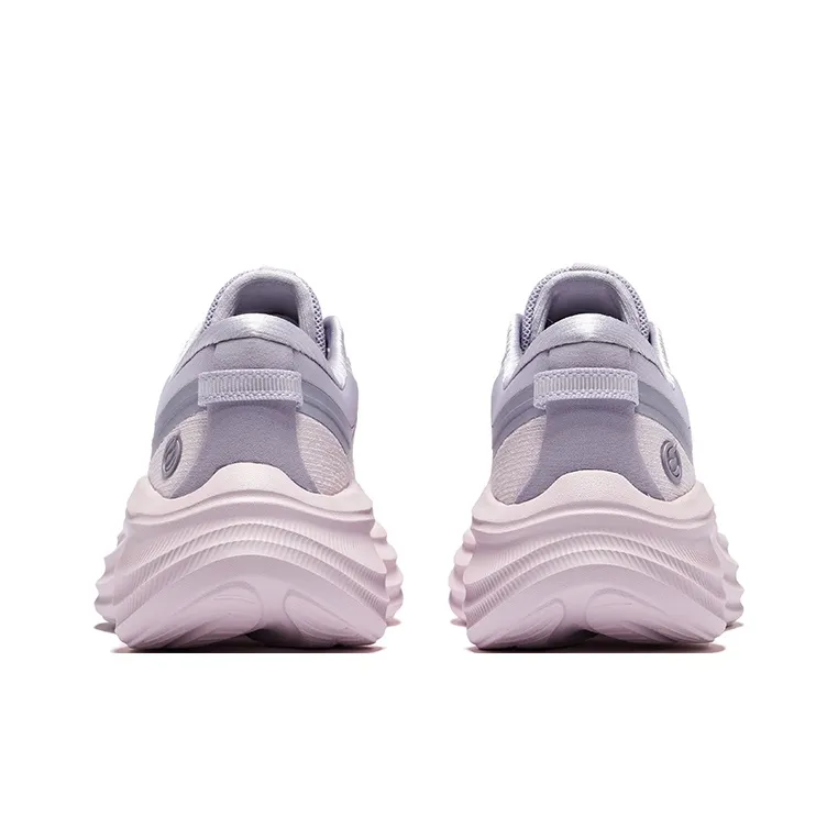 Erke Shock Absorbers Rebound Low Top City Commute Running Shoes Women's Dawn Pink Galactic Purple-3