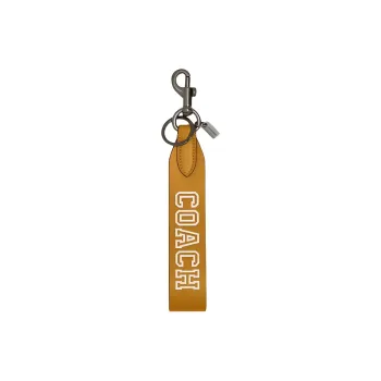 COACH Refined Calfskin Keychain Bag Charm Bag Accessory Men's Colchicum