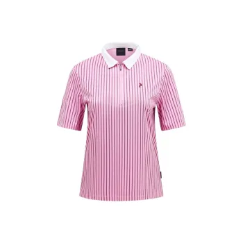PEAK PERFORMANCE Graphic Polo Shirt Women's Bright Coral