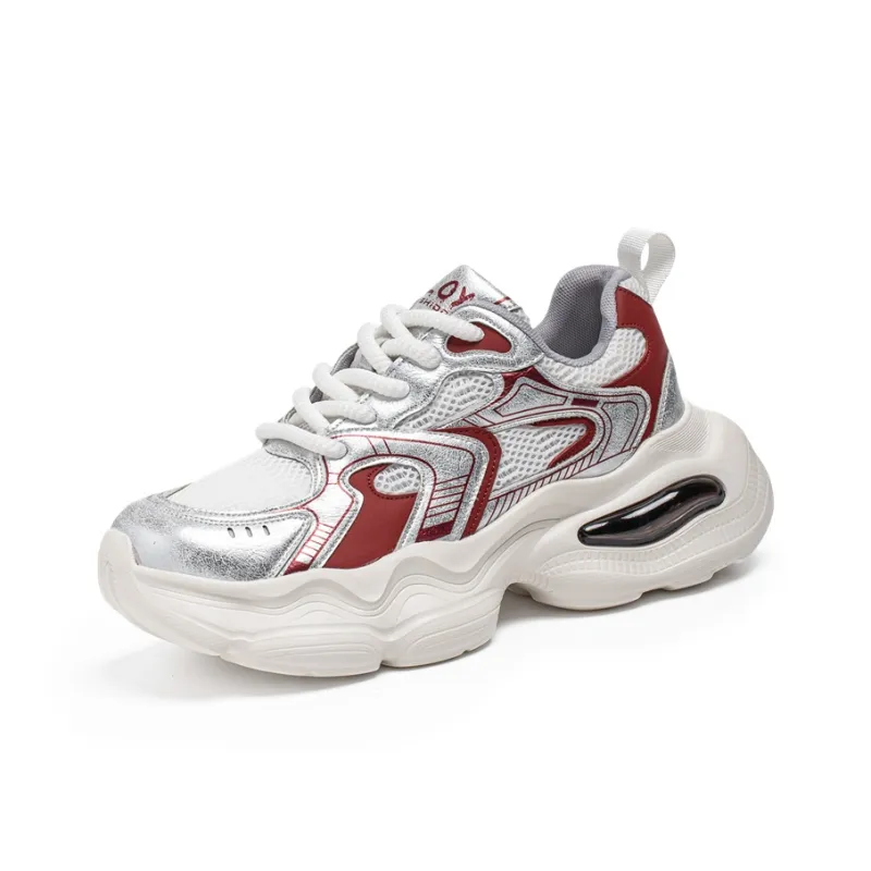 Magelly Shock Absorbers Slip Resistant Breathable Low Top Chunky Sneakers Men's-6