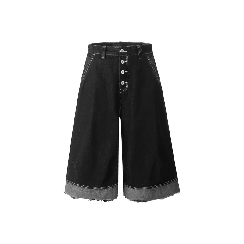 GDRX Denim Shorts Unisex Black-0