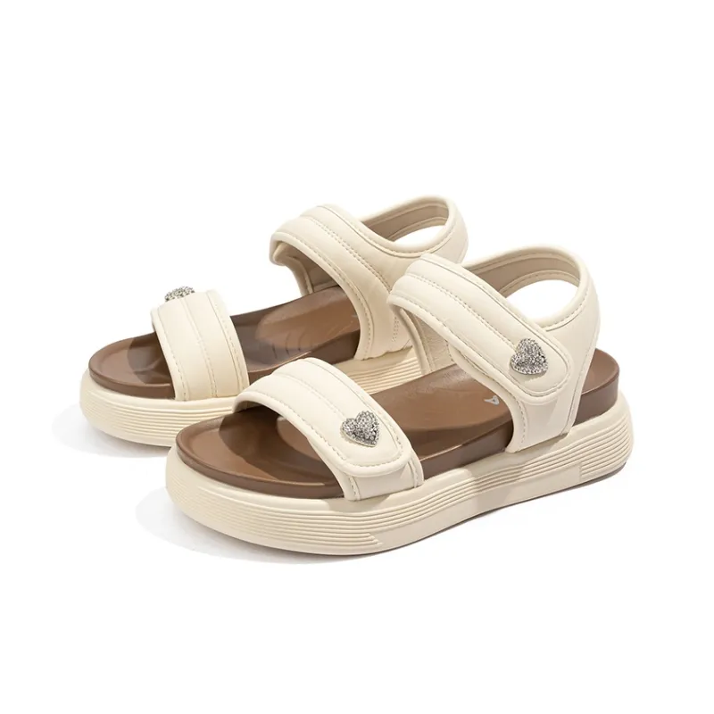 BABAYA KIDS One Strap Sandals Women's Beige-2