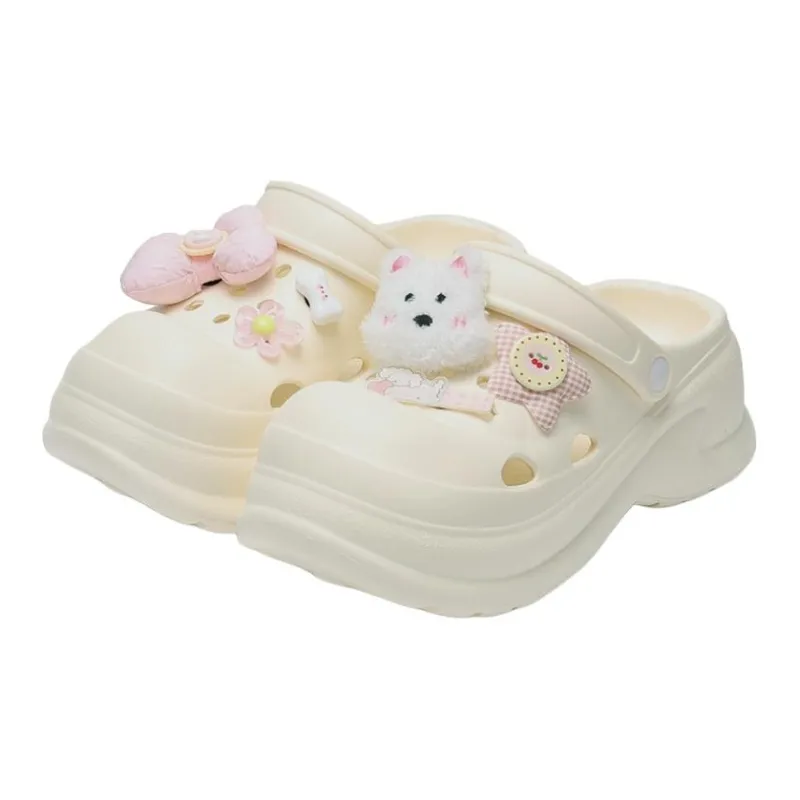 MINISO Summer High Heel Platform Women's Squashy And Bouncy Feeling Cartoon Cute Closed Toe Slippers-12