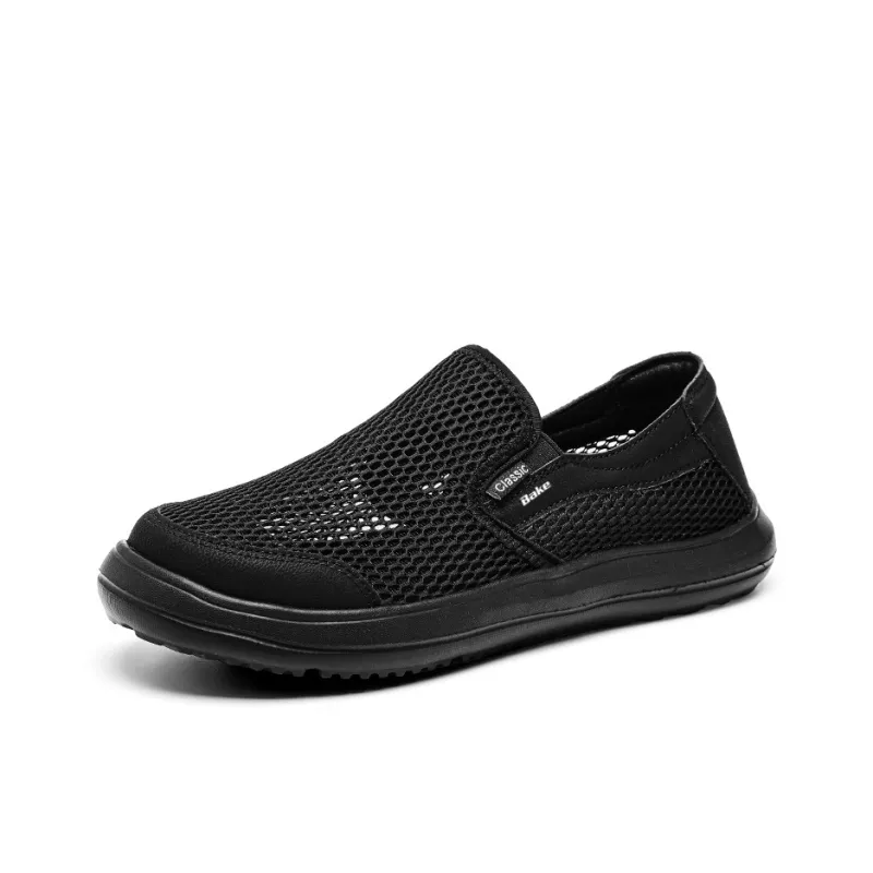 BAKE Men's Casual Shoes Men Low Top Gray-5