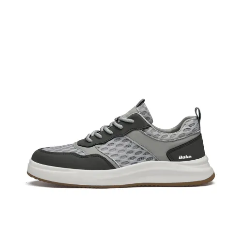 BAKE Anti Slip Wear Resistant Low Top Skateboard Shoes Men's