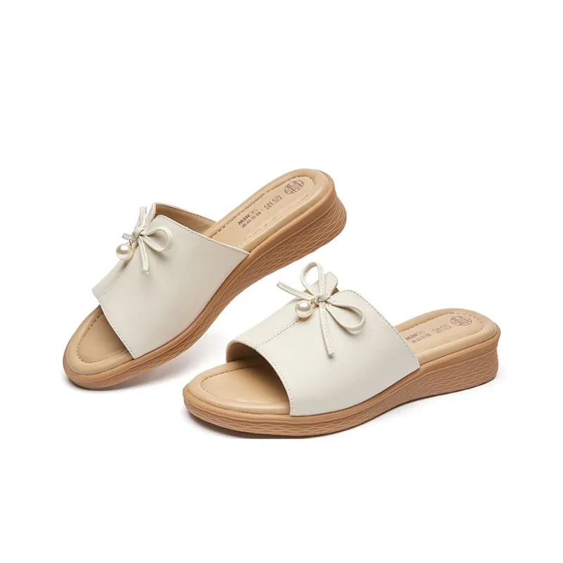 Cigna Quiet Slide Slippers Women's Ecru-1