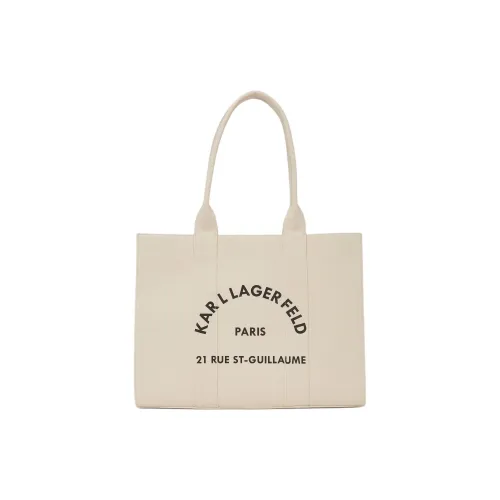 KARL LAGERFELD Recycled Cotton Tote Bag, Shopping Bag, Shoulder Bag Tubas Women's Natural