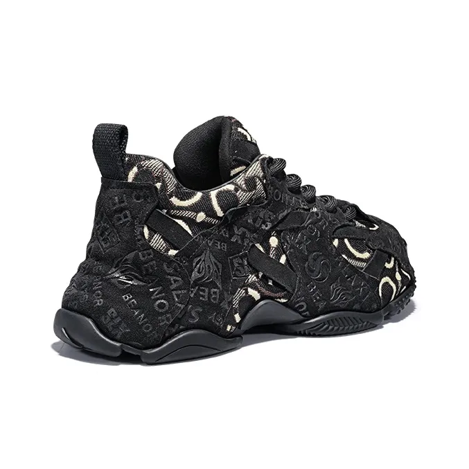 SALAXI Cushioning, Slip Resistant, Abrasion Resistant, Height Increasing Low Top Chunky Sneakers Unisex-9