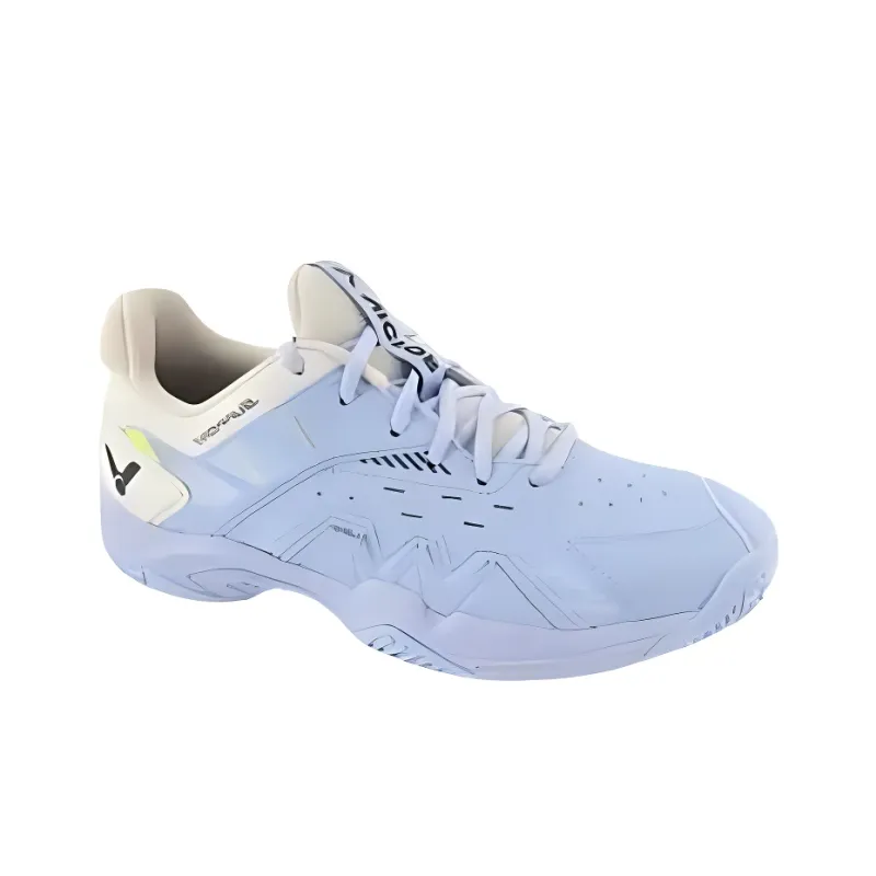 VICTOR Durable Moisture Absorbing Coverage Low Top Badminton Shoes Unisex Glacier Blue-1