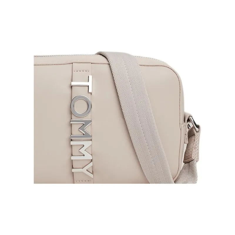 Tommy Hilfiger Polyurethane PU Camera Bag, Shoulder Bag Women's Sand Dune-4