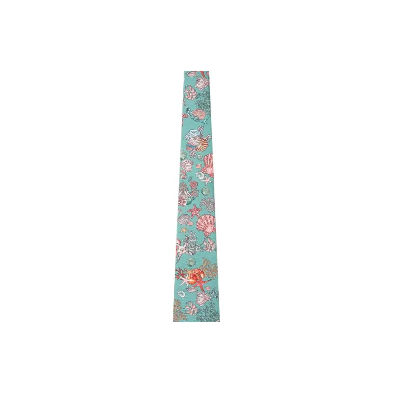 VERSACE Underwater Barocco Silk Tie-2