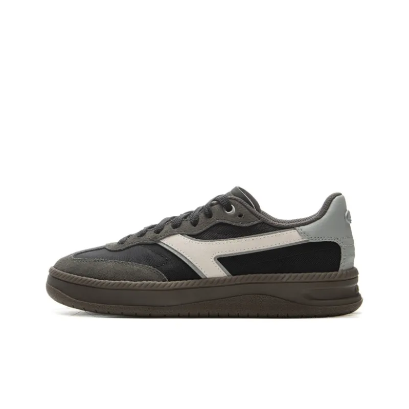 LiNing Green Rattan Anti Slip Wear Resistant Low Top Skateboard Shoes Women's Black-0