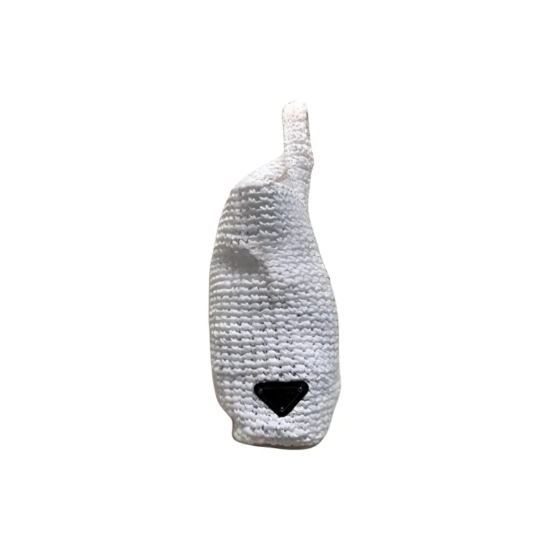 PRADA Crochet Tote Bag, Shopping Bag, Handbag Trumpets Women's White-2
