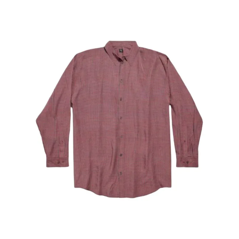 Balenciaga Shirt Men's Red Gray-0