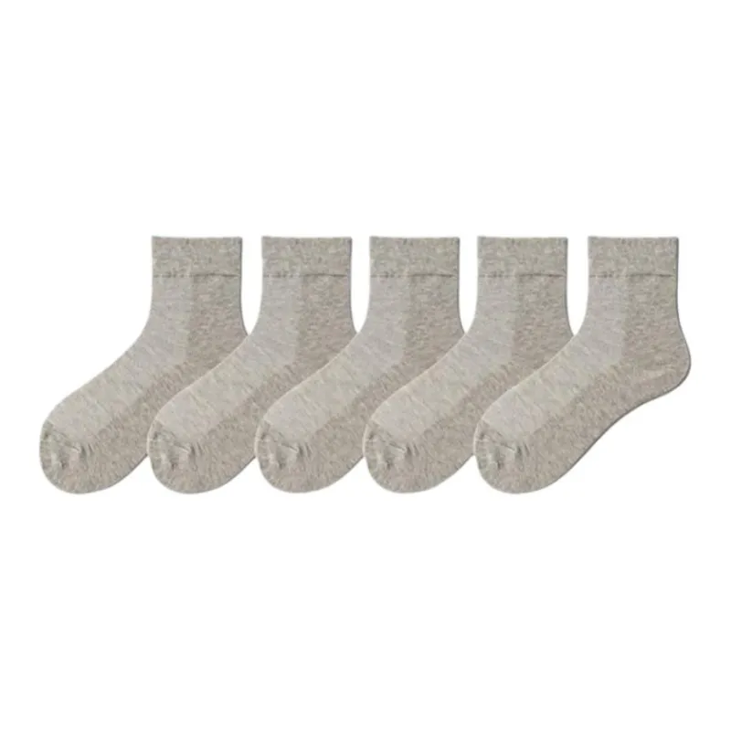 MIANWUQI Mid Calf Socks Unisex 5 Pack-15