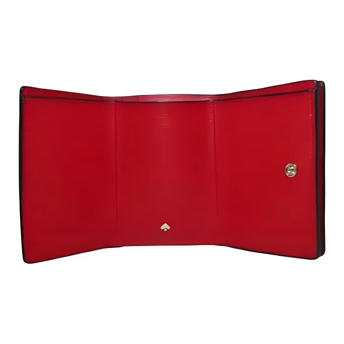 Kate Spade Leather Wallet Mini Unisex Pink & Red-2