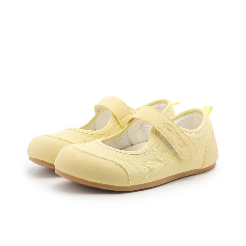 DEERWAY Height Increasing Abrasion Resistant Lightweight Breathable Slip Resistant Low Top Casual Shoes Women's Yellow-1