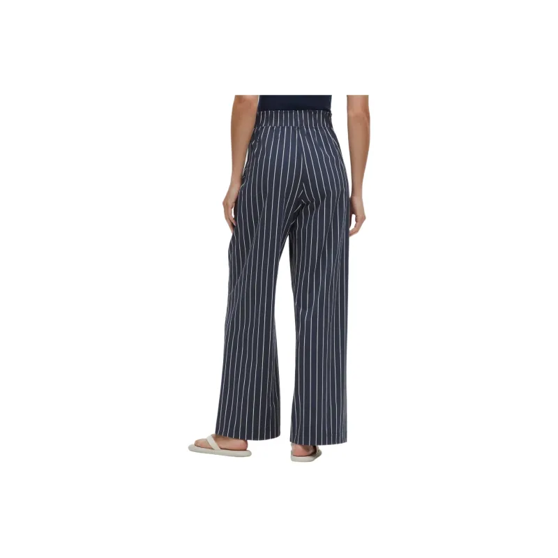 Lululemon Stretch Woven Casual Pants 31' Women's Light Ivory Club Blue Upright Stripe Max Light Ivory Club Blue-1