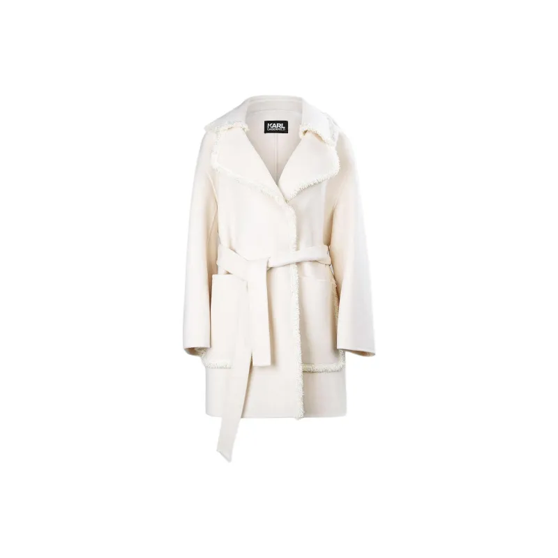 KARL LAGERFELD Coat Women's White-0