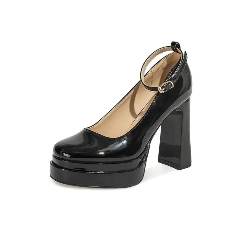 CVOJOO Chunky Heel High Heels Women's-6