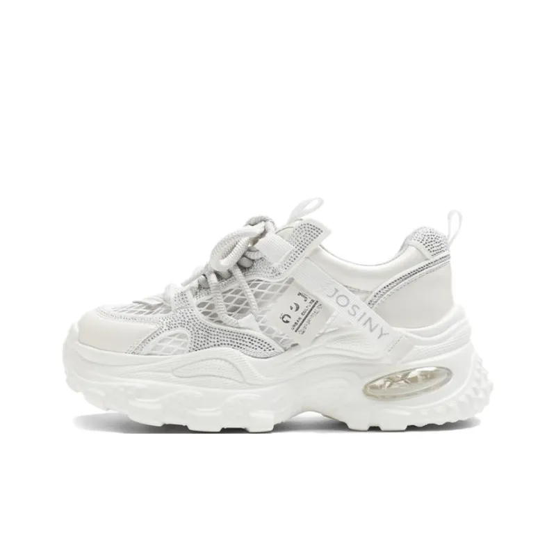 JOSINY Abrasion Resistant Slip Resistant Low Top Chunky Sneakers Women's-0