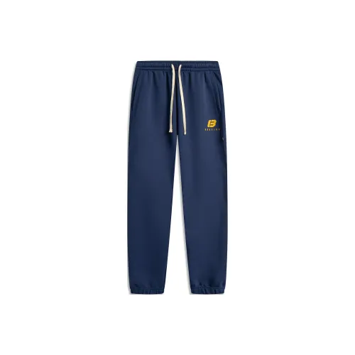LiNing Basketball Collection Knitted Sweatpants Men's Dark Ship Blue