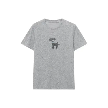 CHARM PICK T Shirts Women's Gray