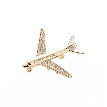 NATURALLYJOJO Zircon Brooches Unisex Gold/Silver