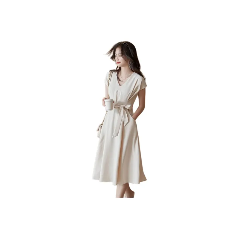 Mu Xiao Xin Short Sleeved Dress Women's-0