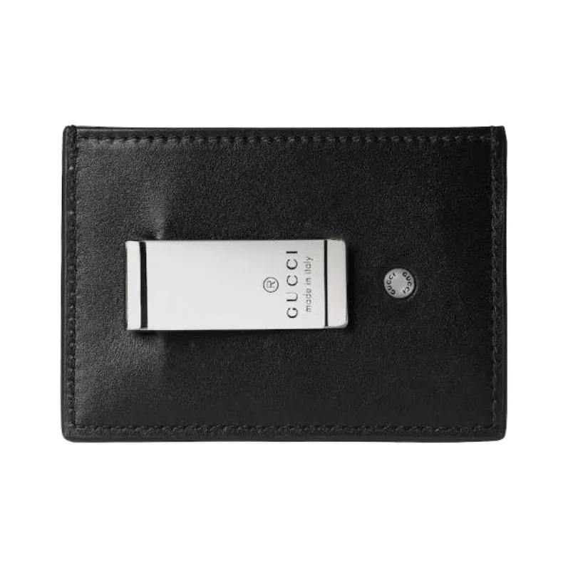 GUCCI GG Marmont Leather Card Holder Regular Men's Black-2