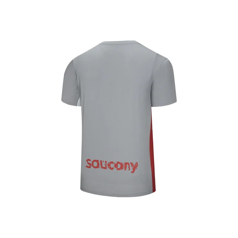 Saucony T Shirt Unisex Asphalt Cloud Gray-1