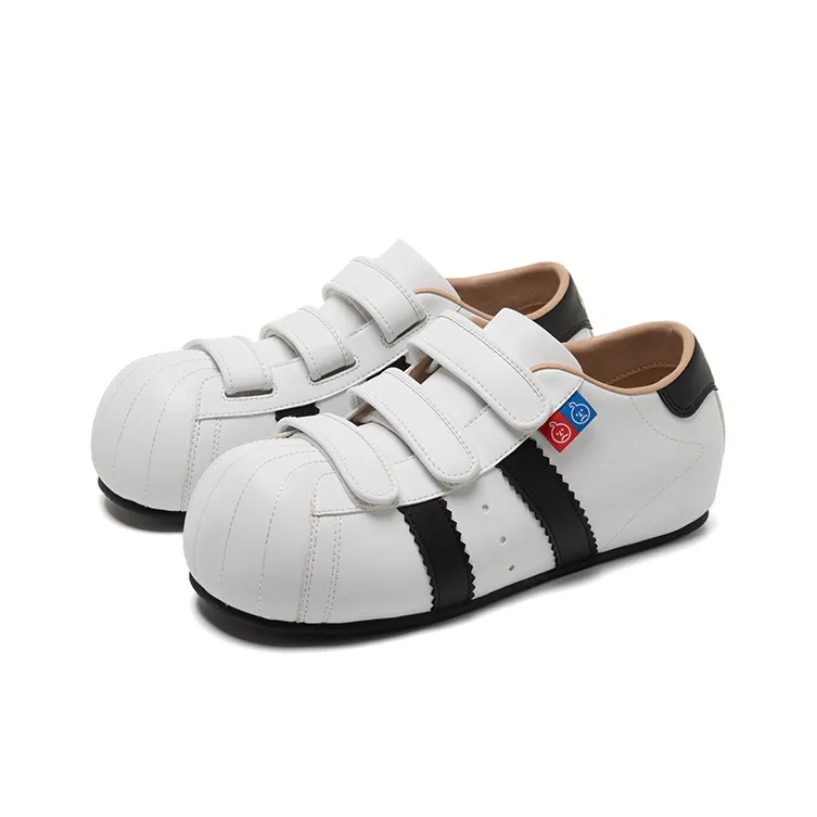 BBIMP Lightweight Height Increasing Low Top Skateboard Shoes Unisex White-1