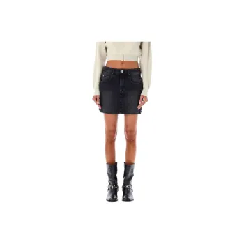 ISABEL MARANT Denim Short Skirts Women's Black