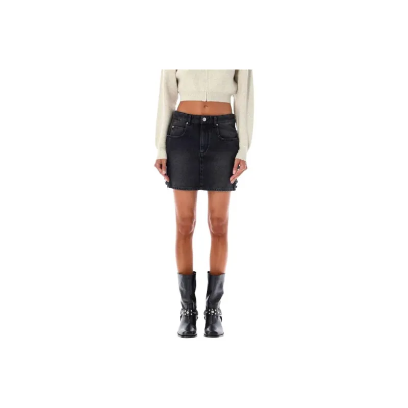 ISABEL MARANT Denim Short Skirts Women's Black-0