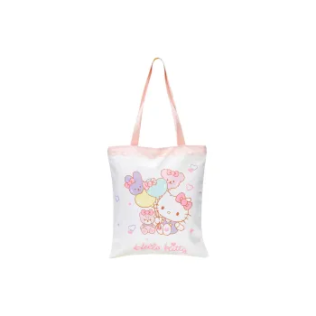 Sanrio Hello Kitty Polyester Shoulder Bag Women's White & Pink