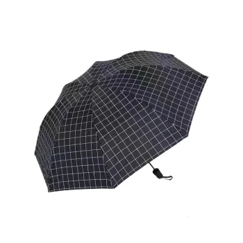 FY Black And White Plaid, Umbrella