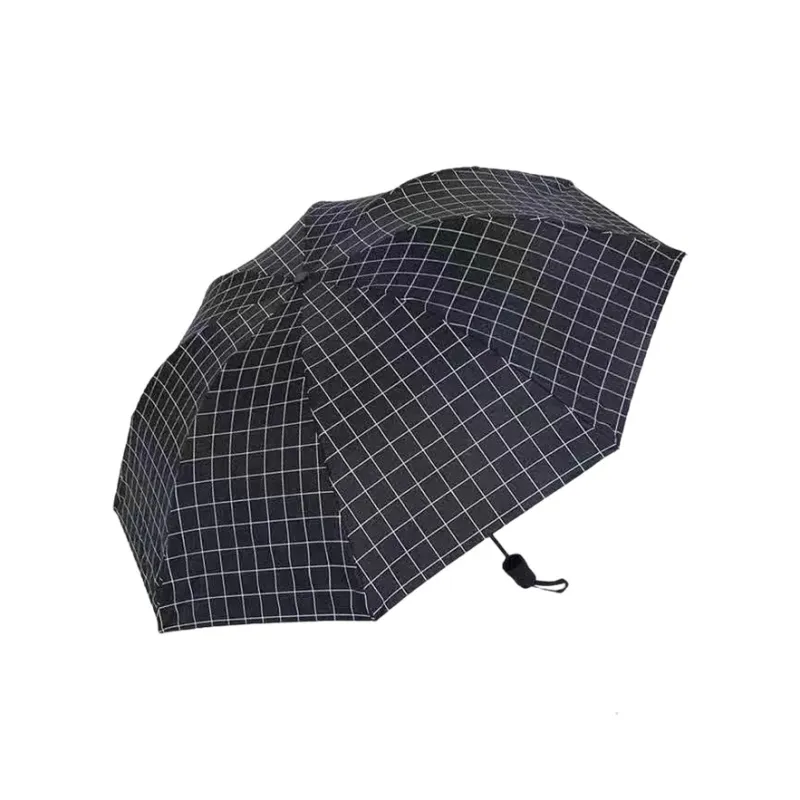 FY Black And White Plaid, Umbrella-0