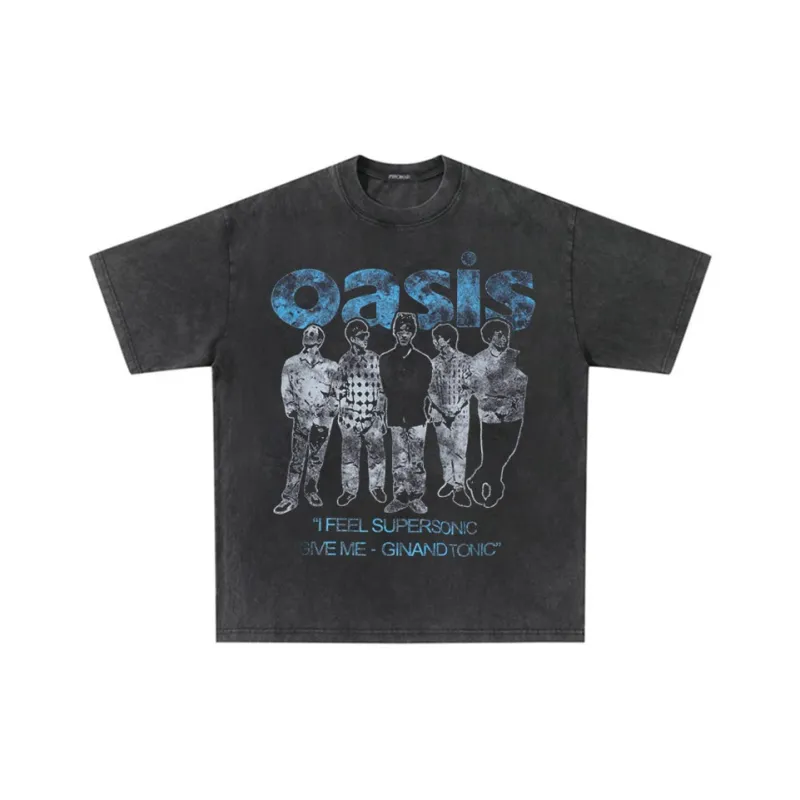 WKOOG T Shirts Unisex Washed Black-0